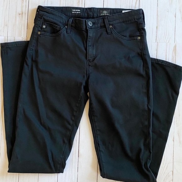 AG The Prima Mid-Rise Cigarette Black Jeans - Picture 2 of 5